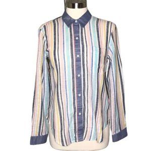 Splendid x Gray Malin S Playa Stripe shirt